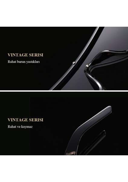 Vintage Tarz Unisex Güneş Gözlüğü - Turkuaz (Yurt Dışından) fırsatları