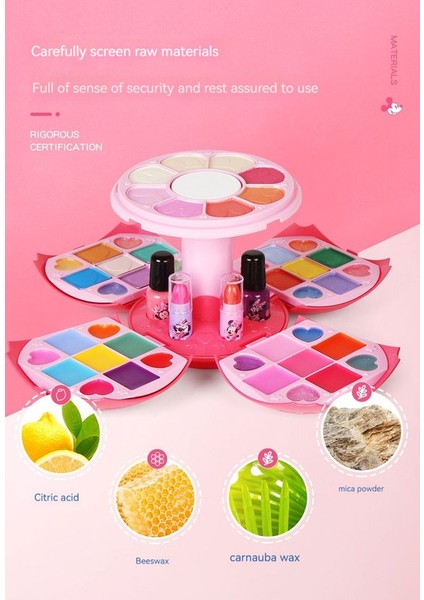 Lovehome Oyuncak Makyaj Kutusu Seti - Pembe (Yurt Dışından)