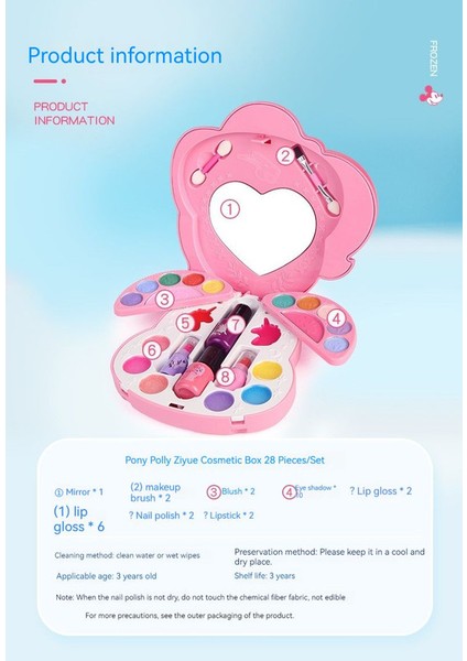 Lovehome Oyuncak Makyaj Kutusu Seti - Pembe (Yurt Dışından) fiyatları