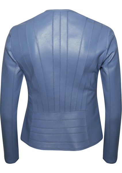 Deundria Kadın Fit Panelli Deri Ceket fiyatları