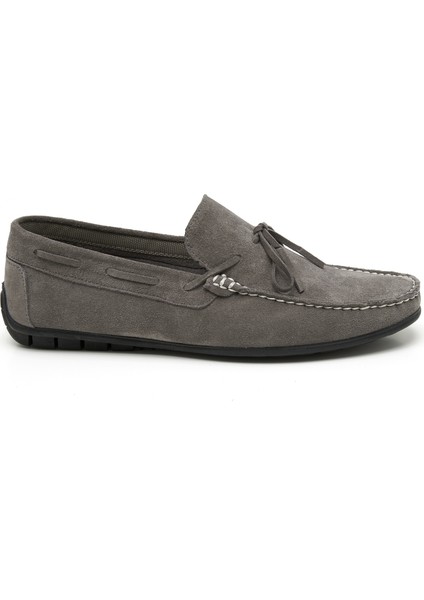 Daron Gri Erkek Süet Loafer fırsatları