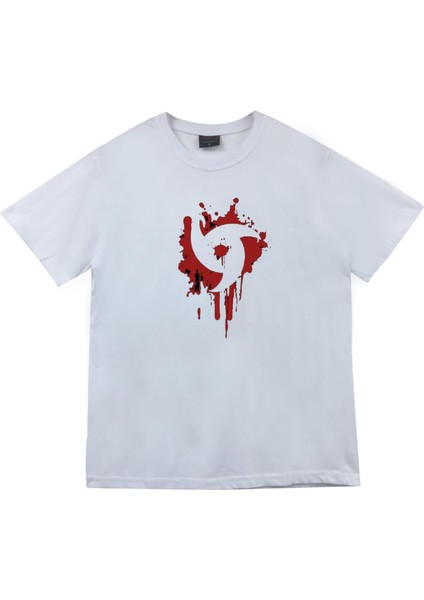 Mangekyu Sharingan Anime Baskılı Tshirt