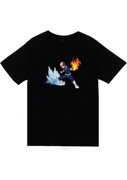 My Hero Academia Shoto Todoroki Anime Baskılı Tshirt