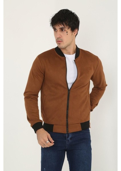 Erkek Dar Kesim Nubuk Süet Astarsız Likralı Su Itici Kolej Ceket fırsatları