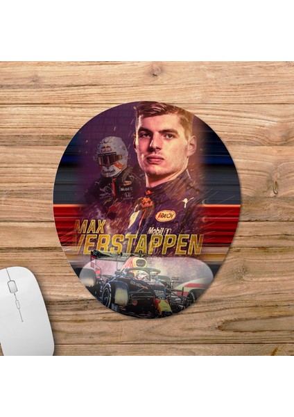 Max Verstappen - Formula 1 Bilek Destekli Mousepad Model - 1 Oval