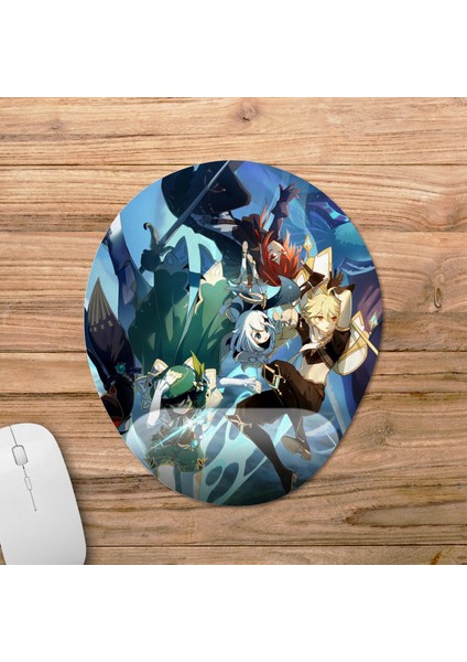 Genshin Impact Bilek Destekli Mousepad Model - 2 Oval