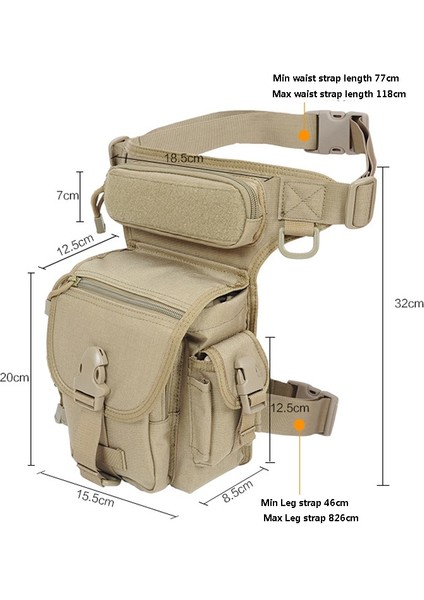 Taktik Molle Bel Çantası (Yurt Dışından)