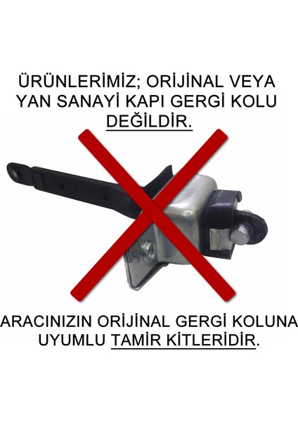 Honda Cr-V (Re) Kapı Gergi (Limitör) Tamir Kiti 2007-2012 (2 Kapı Set)