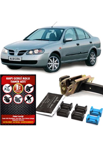 Nissan Almera Kapı Gergi (Limitör) Tamir Kiti 2 Kapı Set 1998-2006