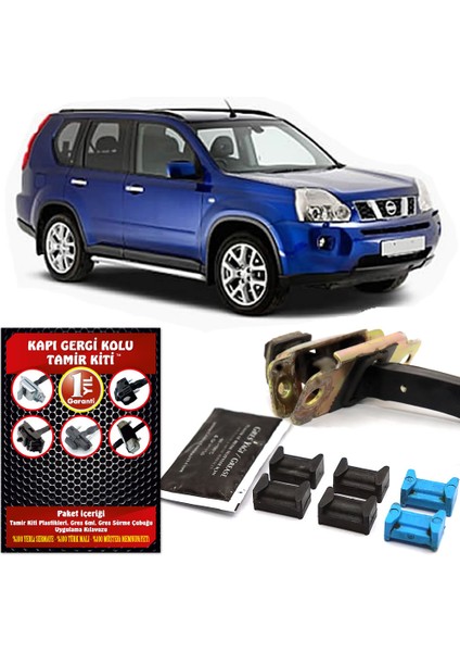 Nissan X-Trail T30 Kapı Gergi (Limitör) Tamir Kiti 2000-2007 (2 Kapı Set)