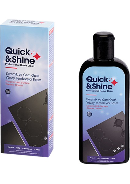 Quick&shine Seramik ve Cam Ocak Yüzey Temizleyici Krem 235 ml