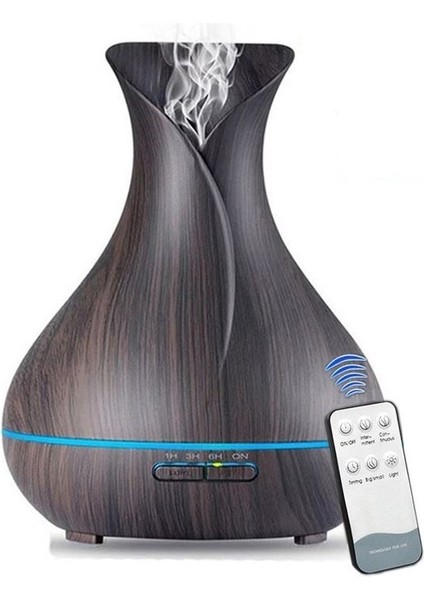 550 ml Aroma Difüzörü Buhar Ultrasonik Led Işıklı Oda Kokusu Hava Nemlendirici