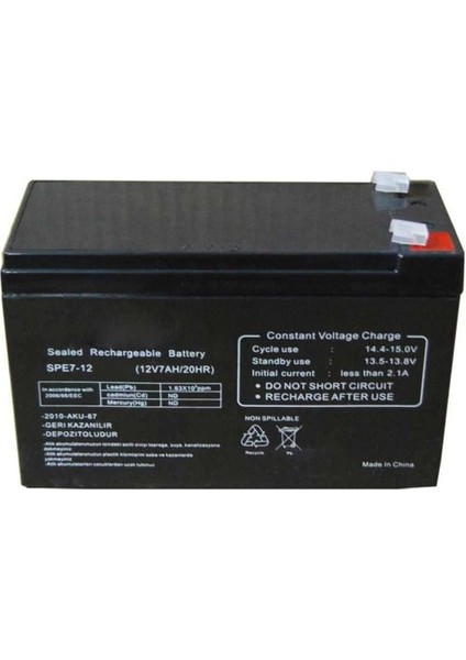12 Volt 7 Amper Çocuk Oyuncak Araç Uyumlu Akü ve Akü Şarj Aleti