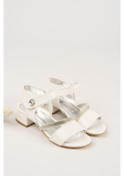 Kız Çocuk Taşlı Abiye Ayakkabı