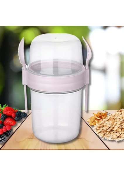 1100 ml Taken Go Müsli Kabı (AP-9453) Pastel Pembe