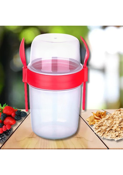 1100 ml Taken Go Müsli Kabı (AP-9453) Kırmızı