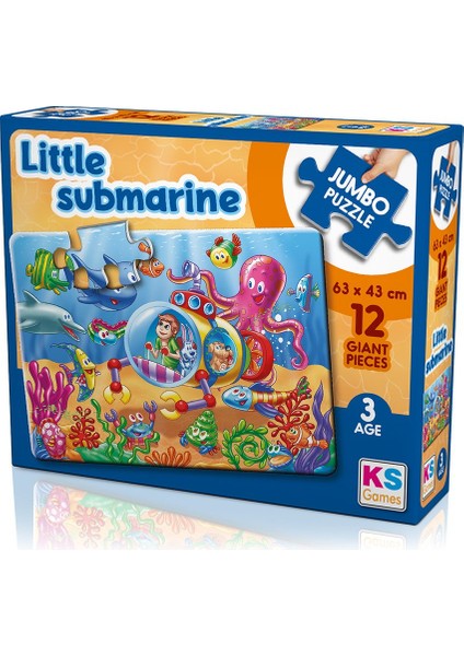 Ks Jumbo Puzzle 12 Parça Little Submarine Denizaltı