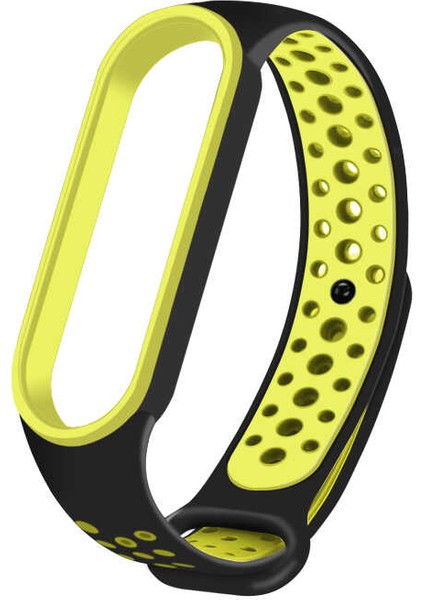 Xiaomi Mi Band 6 Krd-02 Suya Dayanıklı Delikli Renkli Silikon Kordon No3