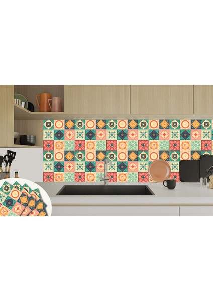 Kendinden Yapışkanlı Tokyo Desenli Pvc Karo 30X30 cm (4 Adet) 0,36 M2