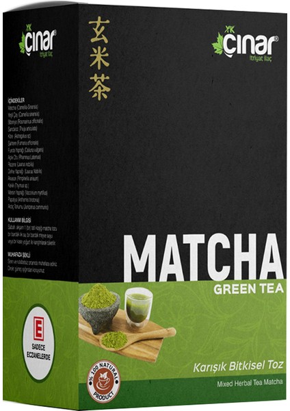 Matcha Green Tea Form Çayı Karışık Bitkisel Toz 150 gr