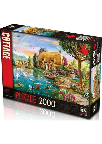 Ks Puzzle 2000 Parça Lakesıde Cottage Göl Kenarı Kır Evi