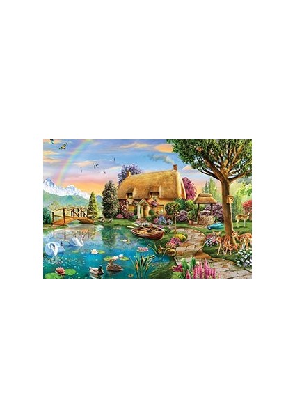 Ks Puzzle 2000 Parça Lakesıde Cottage Göl Kenarı Kır Evi