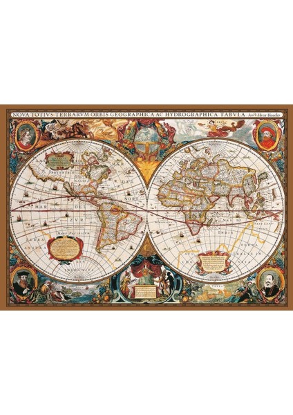 Ks Puzzle 2000 Parça 17. Yüzyıl Dünya Haritası