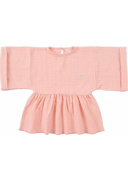 Kimono Kollu Çocuk Bluz Pembe Organik Pamuk fiyatları