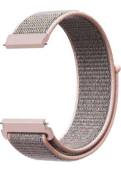 Fossil Watch Gen 6 Için Dokuma Kordon Kum Pembe