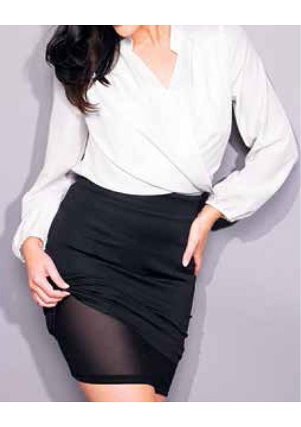 Body Illiusion Pencil Skirt Etek Medium