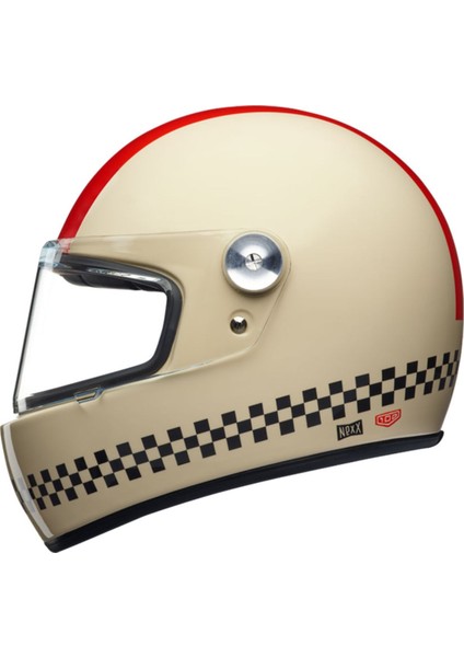 X.G100R Fınısh Line Krem Kırmızı Kask Yeni Sezon