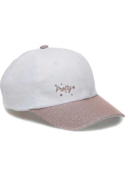 GLITTER BASIC KEP ŞAPKA-G BEYAZ MULTI Kız Çocuk Şapka