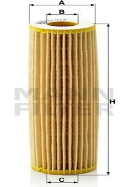 HU514X Yag Filtresi W203 02-07 CL203 02-08 S203 02-07 W204 07-14 S204 07-14 W211 02-08 R171 04-11 (WC884519)