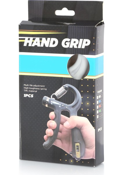 Gri 5-60 kg Ayarlanabilir El Yay Hand Trainer - Ayarlanabilir El Yayı El Yayı fırsatları