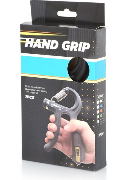 Siyah 5-60 kg Ayarlanabilir El Yay Hand Trainer - Ayarlanabilir El Yayı El Yayı fırsatları