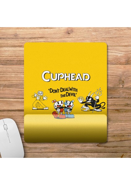 Cuphead Bilek Destekli Mousepad Model - 1