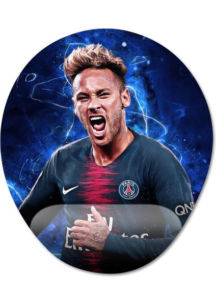Neymar Bilek Destekli Mousepad Model - 1 Oval