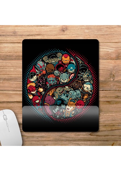 Marvel Avengers Chibi Bilek Destekli Mousepad Model - 1