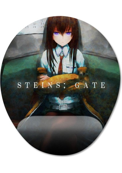 Steins Gate Bilek Destekli Mousepad Model - 2 Oval