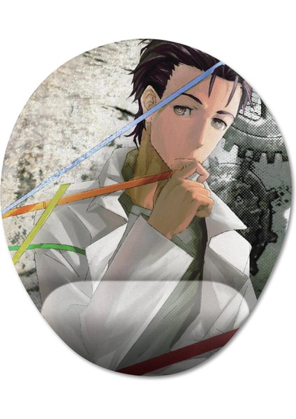 Steins Gate Bilek Destekli Mousepad Model - 3 Oval