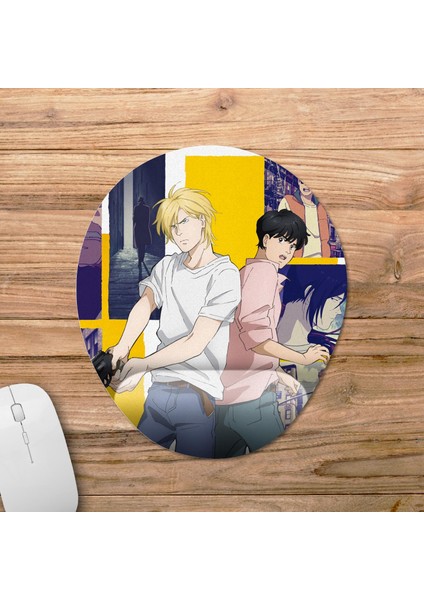 Banana Fish Bilek Destekli Mousepad Model - 1 Oval