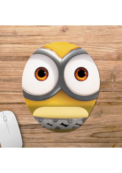 Minyonlar 2 - Minions: The Rise Of Gru Bilek Destekli Mousepad Model - 1 Oval