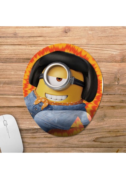 Minyonlar 2 - Minions: The Rise Of Gru Bilek Destekli Mousepad Model - 2 Oval fiyatları