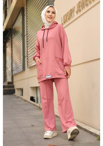 Pudra Önü Etiketli İki İplik Tesettür Takım fiyatları