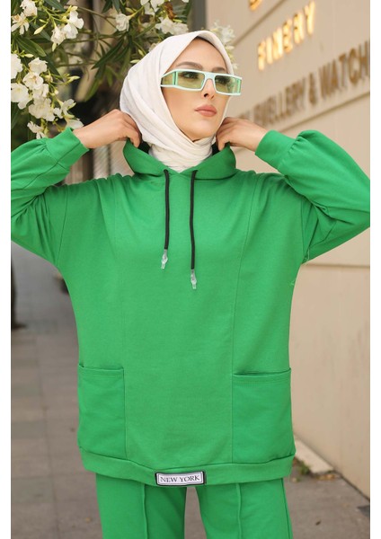 Yeşil Önü Etiketli İki İplik Tesettür Takım indirimleri