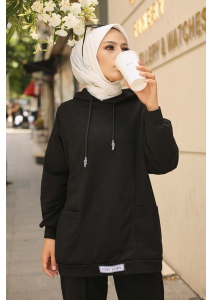 Siyah Önü Etiketli İki İplik Tesettür Takım indirimleri