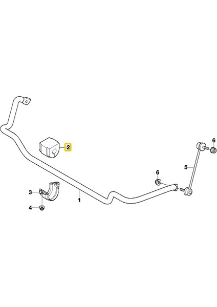 Bmw Uyumlu E46 Ön Viraj Demir Lastiği Febi Oem No 31351097179