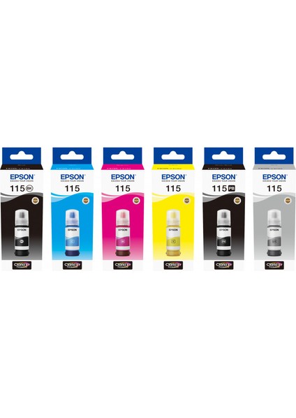 Epson 115 Ecotank Serisi 6'lı Mürekkep Seti fiyatları