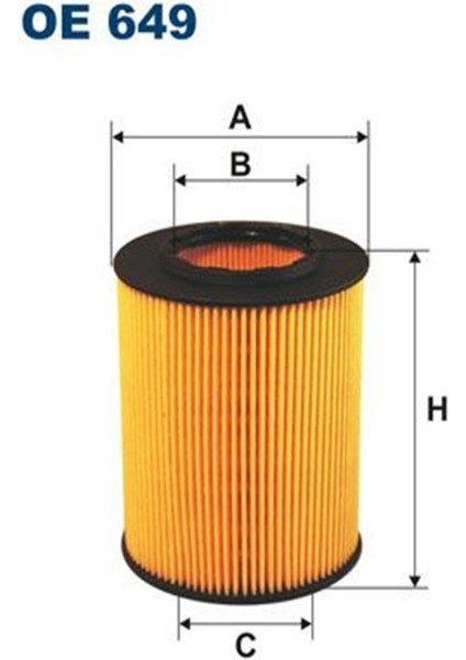 OE649 Yag Filtresi Bmw E36 E46 E38 E39 E60 E65 E83 E53 Z3 E36 Z4 E85 (WA441176)