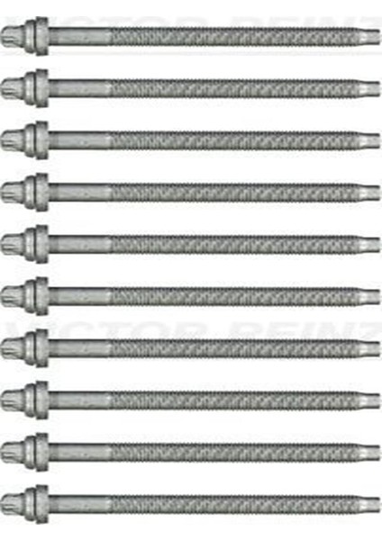 14-35774-01 Silindir Kapak Saplama Takimi Partner II Berlingo II Scudo Expert Jumpy 406 806 Ducato Boxer Jumper II Dw10td 2.0Hdi 8V 407 307 Scudo 020490 LR001222 143577401 (WM231439B)